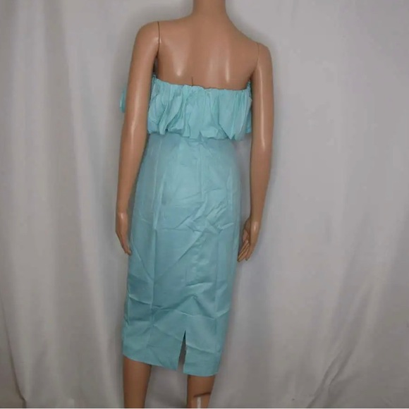 NWT Anthropologie Let Me Be Slim Bubble Dress in Aqua - Picture 7 of 9